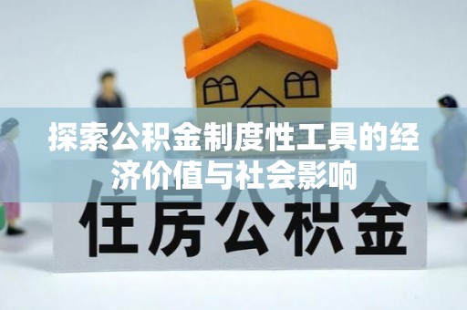 边坝探索公积金制度性工具的经济价值与社会影响