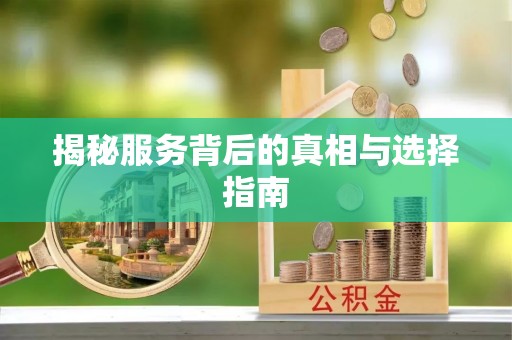 边坝揭秘服务背后的真相与选择指南