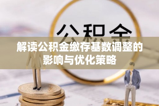 边坝解读公积金缴存基数调整的影响与优化策略