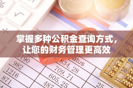 边坝掌握多种公积金查询方式，让您的财务管理更高效