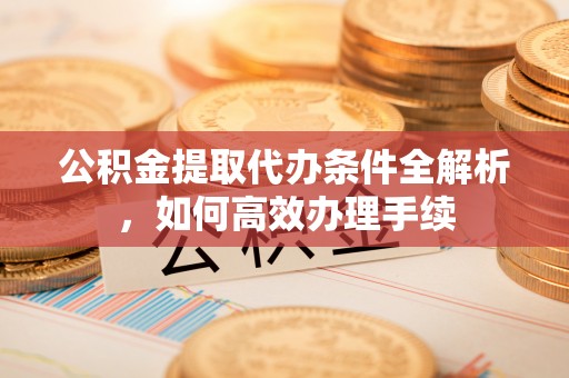 边坝公积金提取代办条件全解析，如何高效办理手续