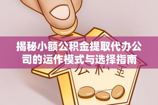边坝揭秘小额公积金提取代办公司的运作模式与选择指南