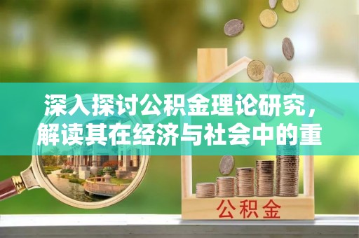 边坝深入探讨公积金理论研究，解读其在经济与社会中的重要角色
