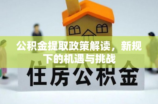 边坝公积金提取政策解读，新规下的机遇与挑战