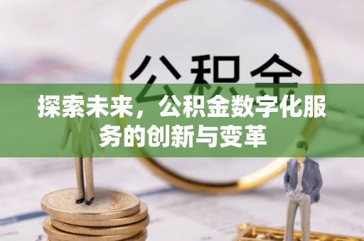 边坝探索未来，公积金数字化服务的创新与变革