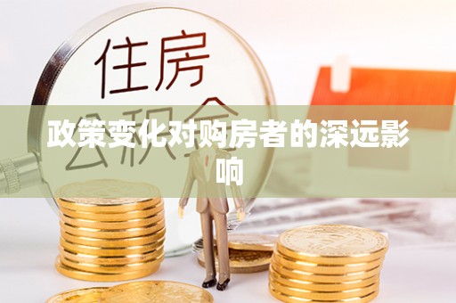 边坝政策变化对购房者的深远影响