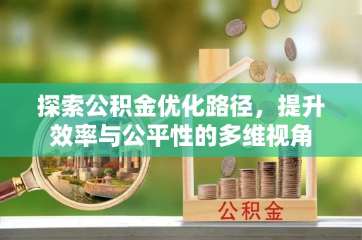 边坝探索公积金优化路径，提升效率与公平性的多维视角