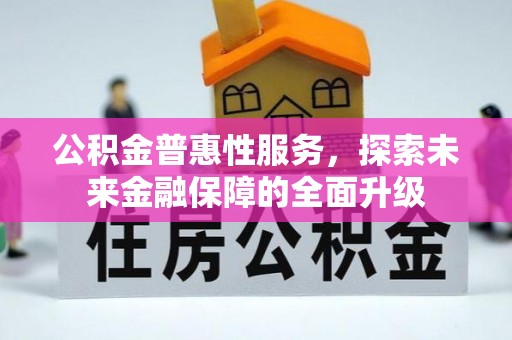 边坝公积金普惠性服务，探索未来金融保障的全面升级