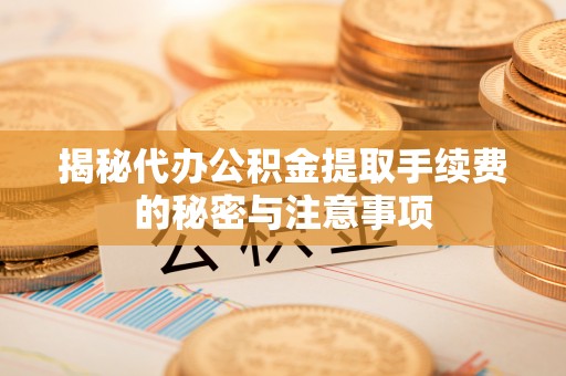 边坝揭秘代办公积金提取手续费的秘密与注意事项