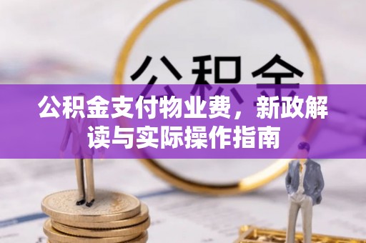 边坝公积金支付物业费，新政解读与实际操作指南