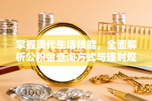 边坝掌握现代生活技能，全面解析公积金查询方式与理财规划