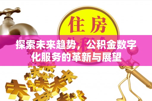 边坝探索未来趋势，公积金数字化服务的革新与展望