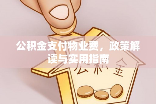 边坝公积金支付物业费，政策解读与实用指南